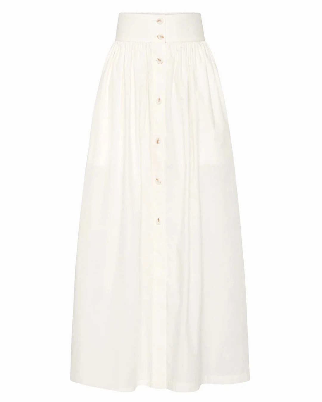 Oscar Skirt in Cream Frayed Finish