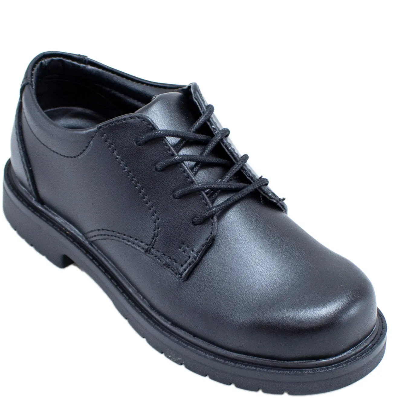 Boys' Scholar Black Leather Dress Shoes Dynamic Flex Grooves