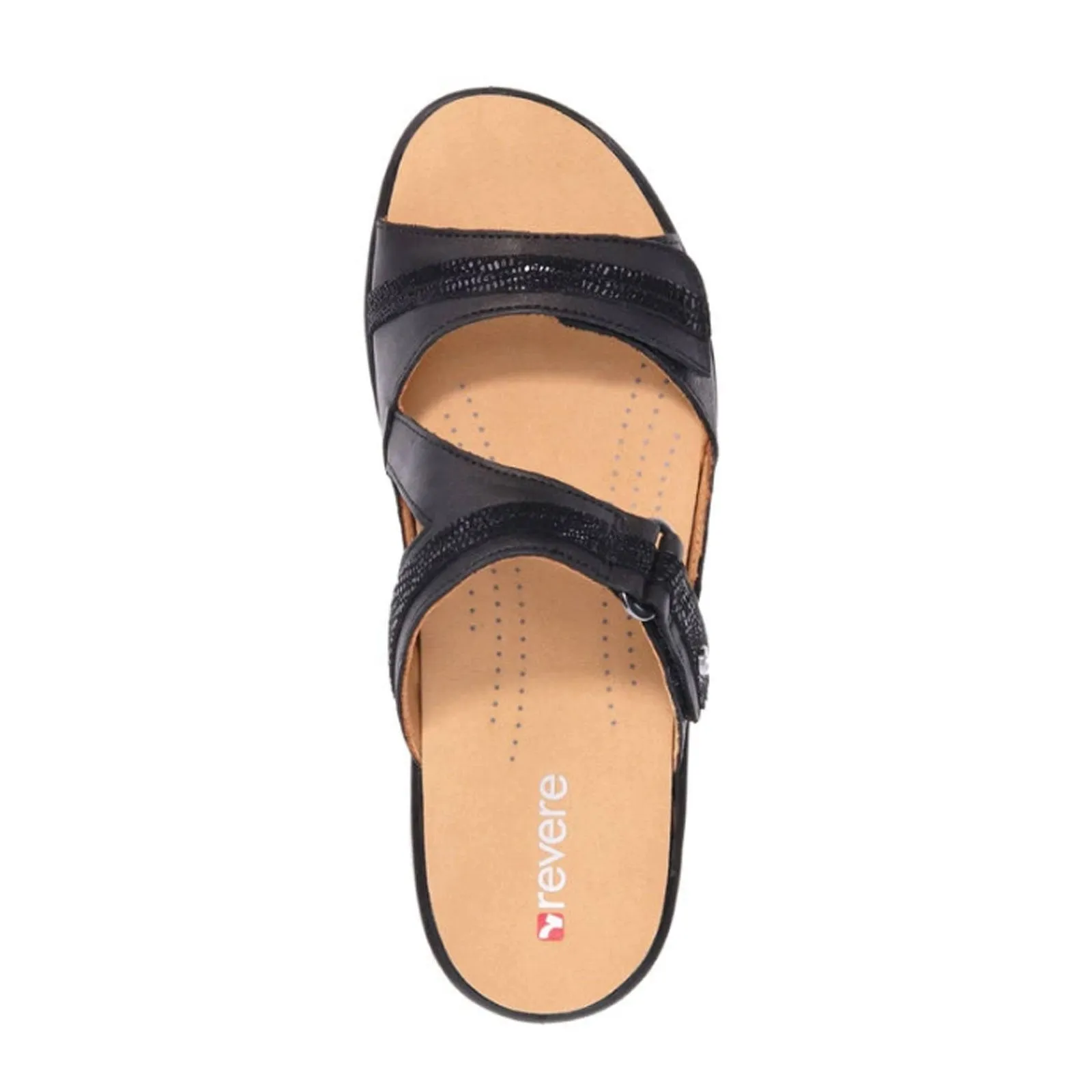AntiSlip Revere Rio Slide Sandal (Women) - Onyx/Black Lizard