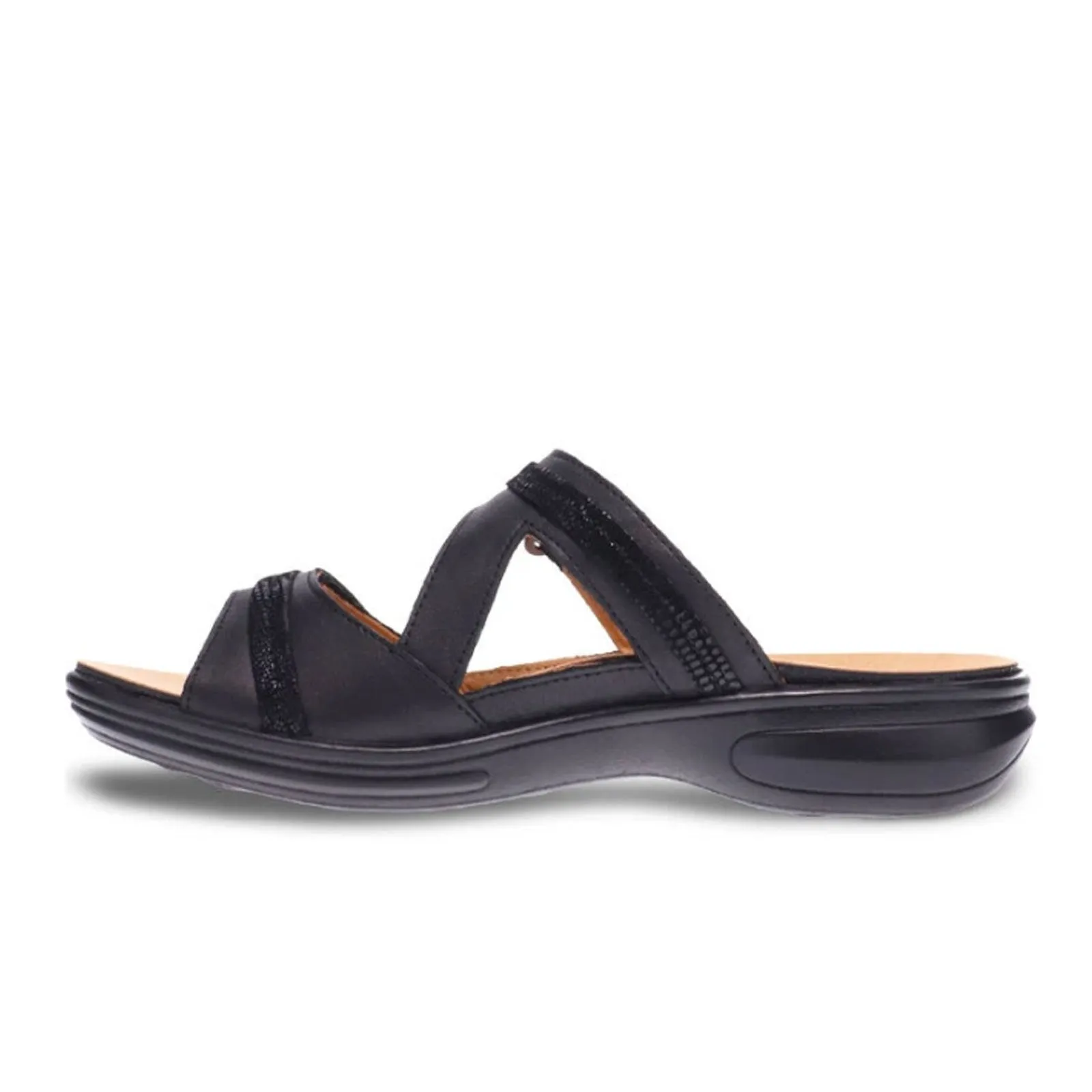 poolside style Outdoor Footwear Revere Rio Slide Sandal (Women) - Onyx/Black Lizard