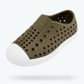 Native Kids Jefferson Sandals Shoes - Utili Green EVA sole Foam Backing