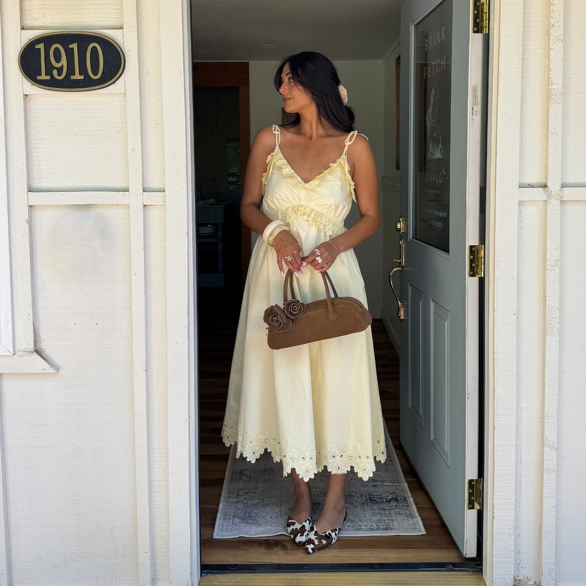 Closed Toe Style ELM FLATS COCOA TAURUS CALF HAIR