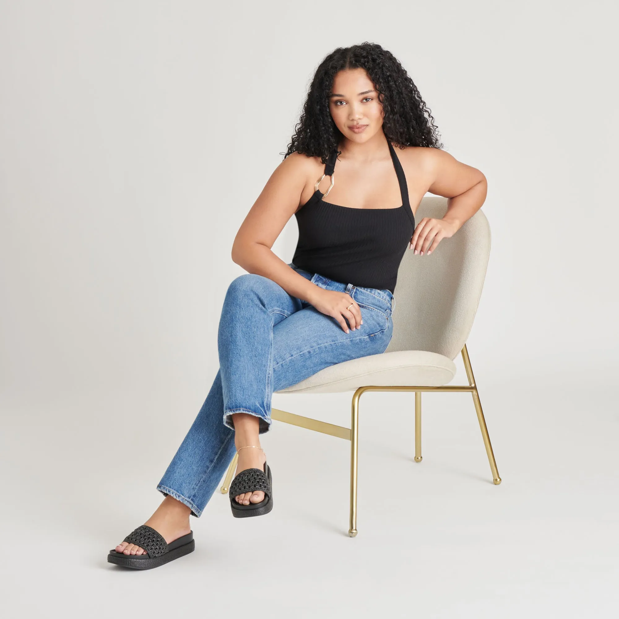 handmade - quality - level Adjustable Closure System SIDONA SANDALS ONYX RAFFIA