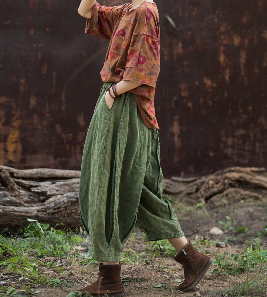 No Labels 2024 Spring Casual Linen Pants