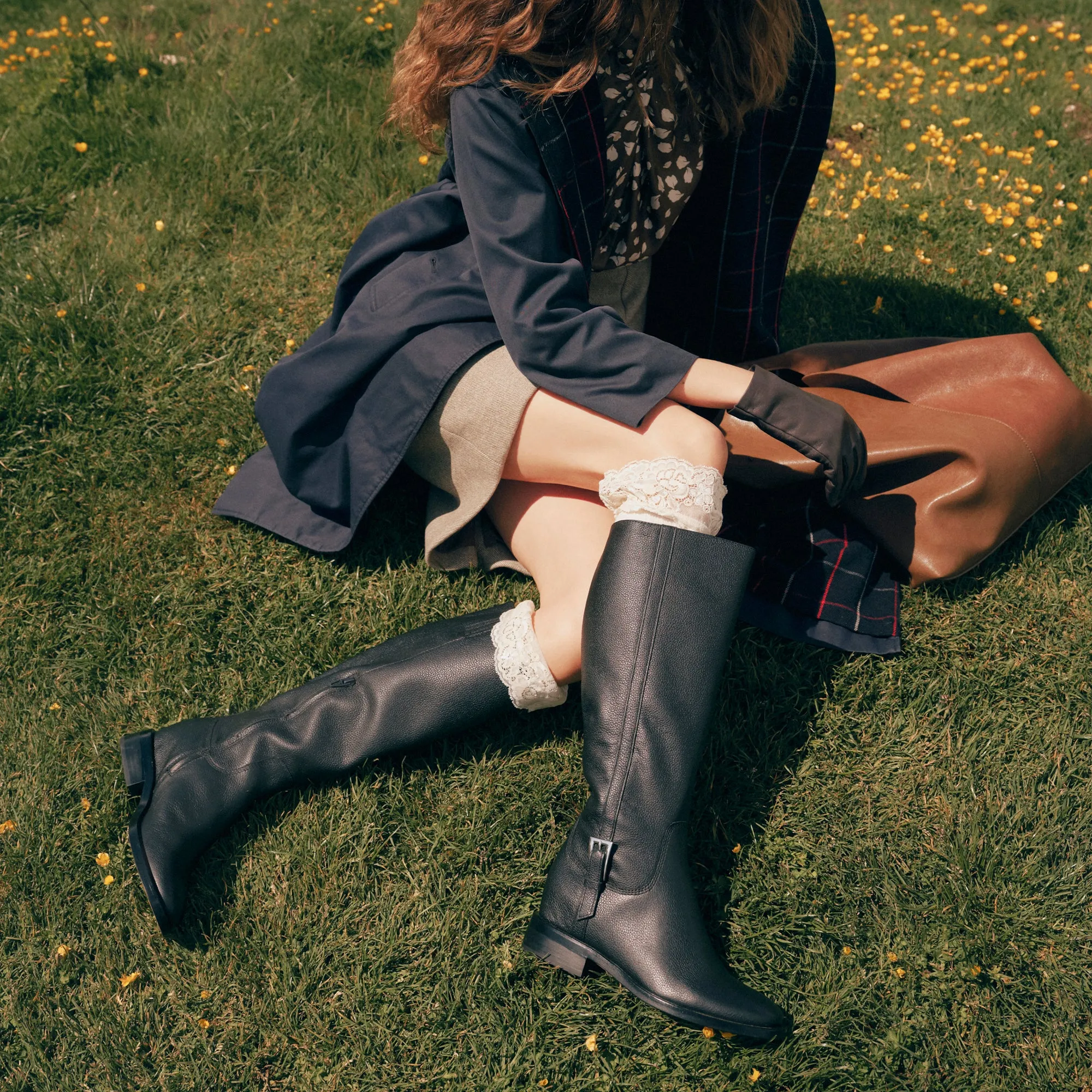 Layered Chic KILIAN H2O BOOTS BLACK LEATHER