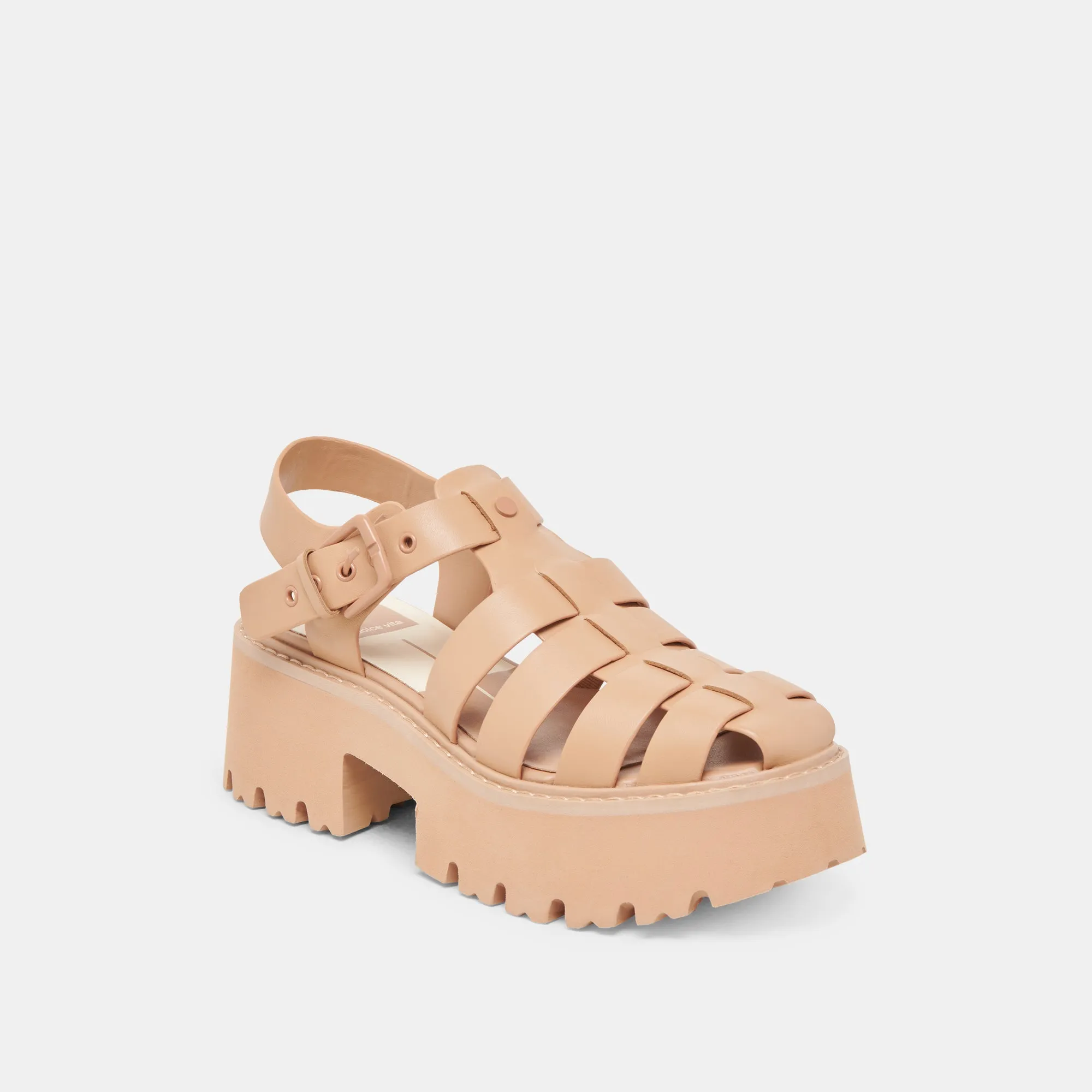 Suede LASLY TONAL SANDALS CAFE LEATHER