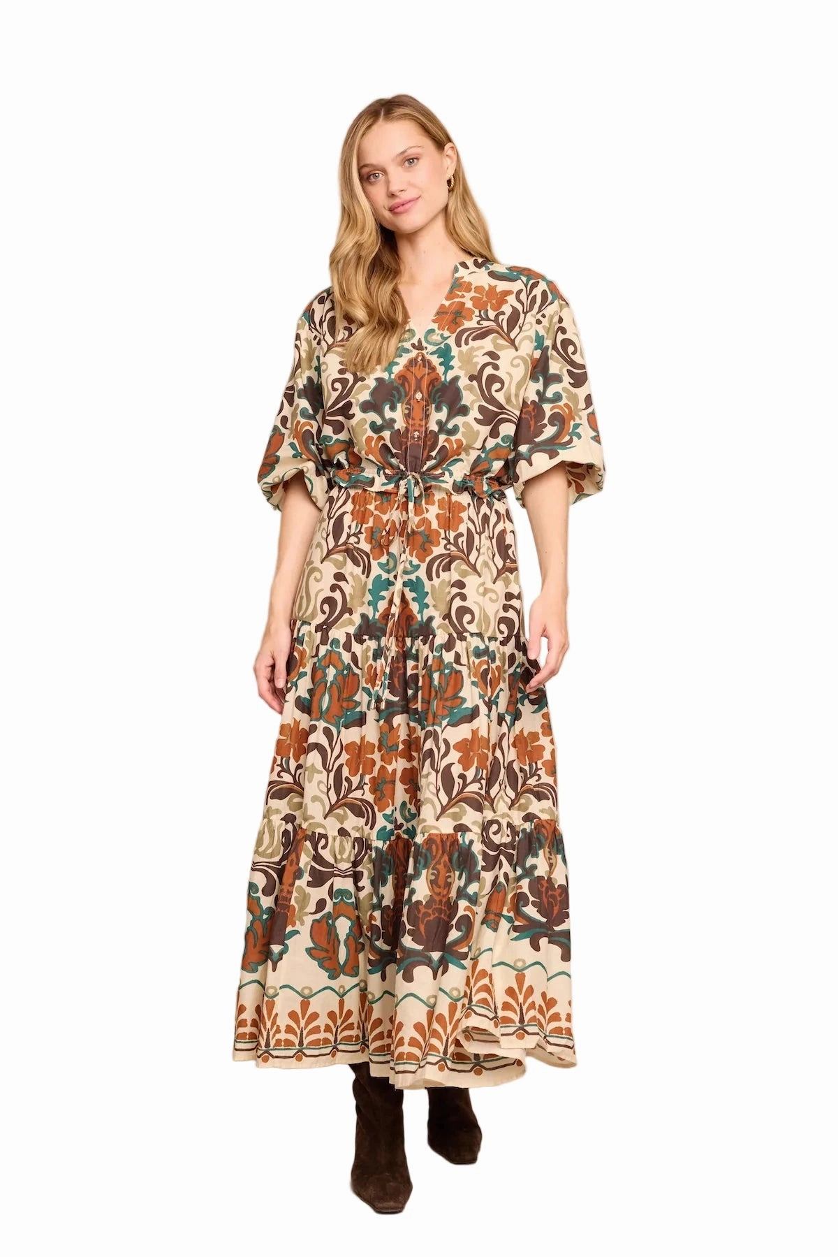 Seasonal Layering Melanie Skirt in Mira Stone