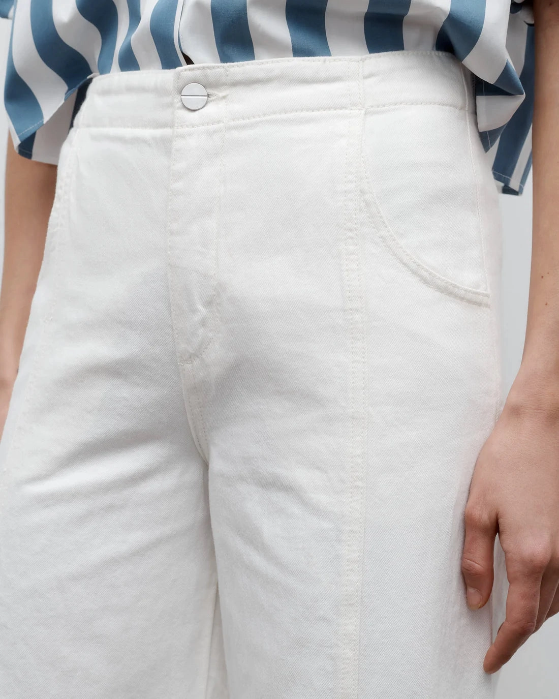 Dancing in the Dark in White Button Fly Closure