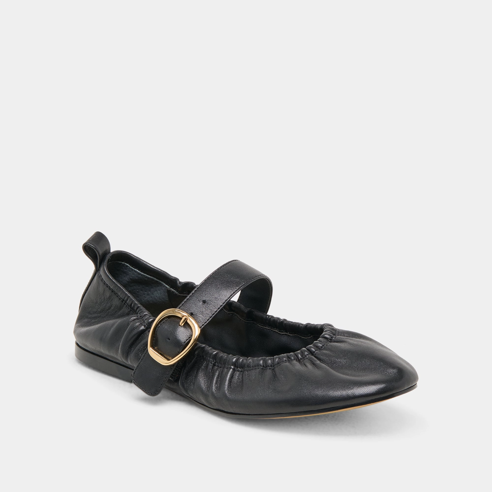 Glamorous Sandals CAELY BALLET FLATS BLACK LEATHER
