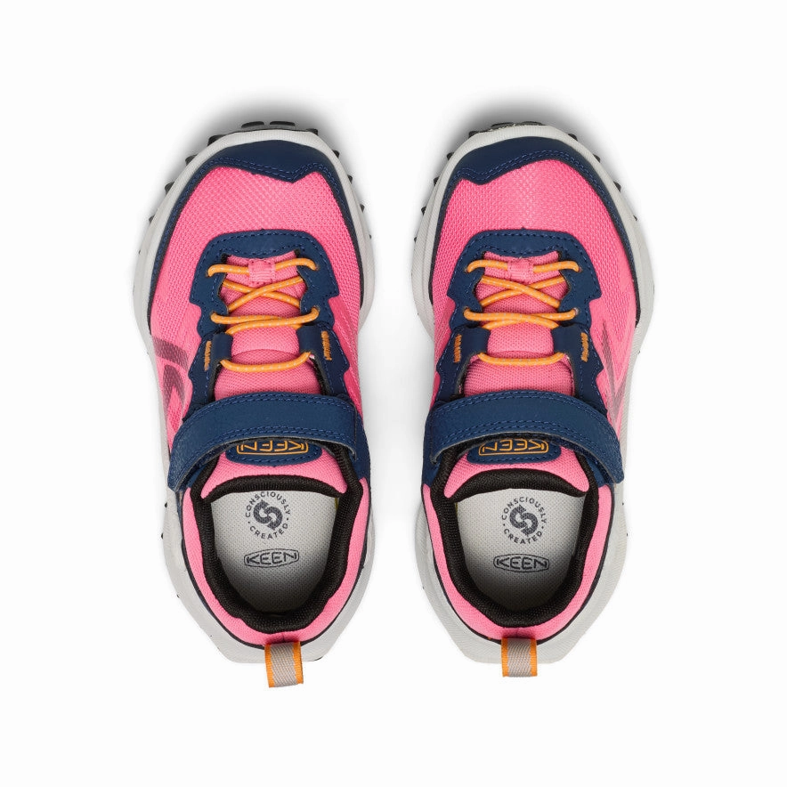 Textured Little Kids' Zionic Waterproof Shoe  |  Naval Academy/Pink Lemonade
