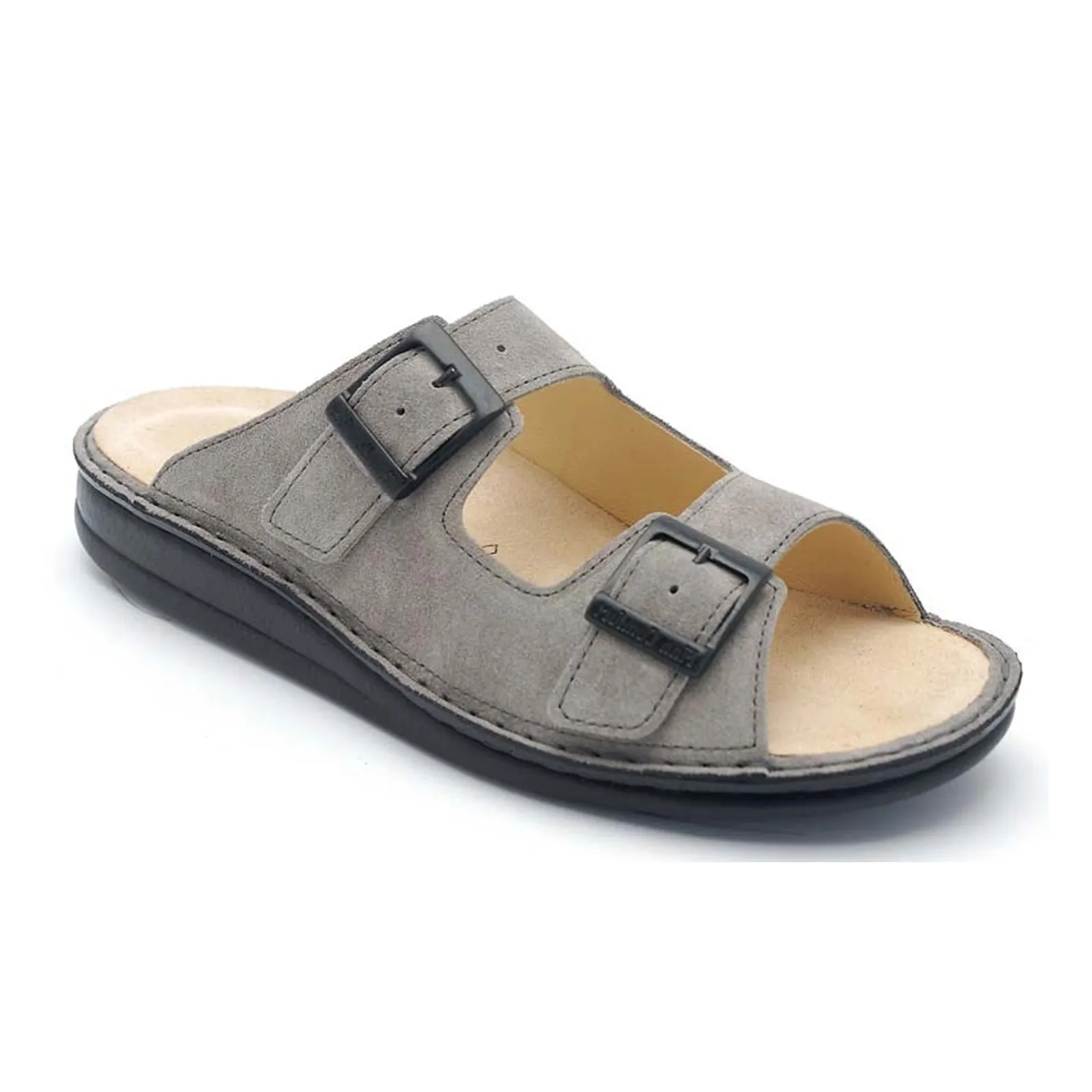 Finn Comfort Hollister Slide Sandal (Women) - Ginger/Gray Comfortable ankle support