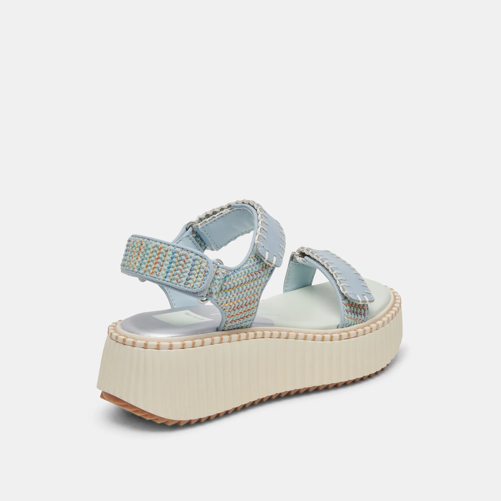 DEBRA SANDALS LIGHT BLUE KNIT Quick Dry Fabric Technology
