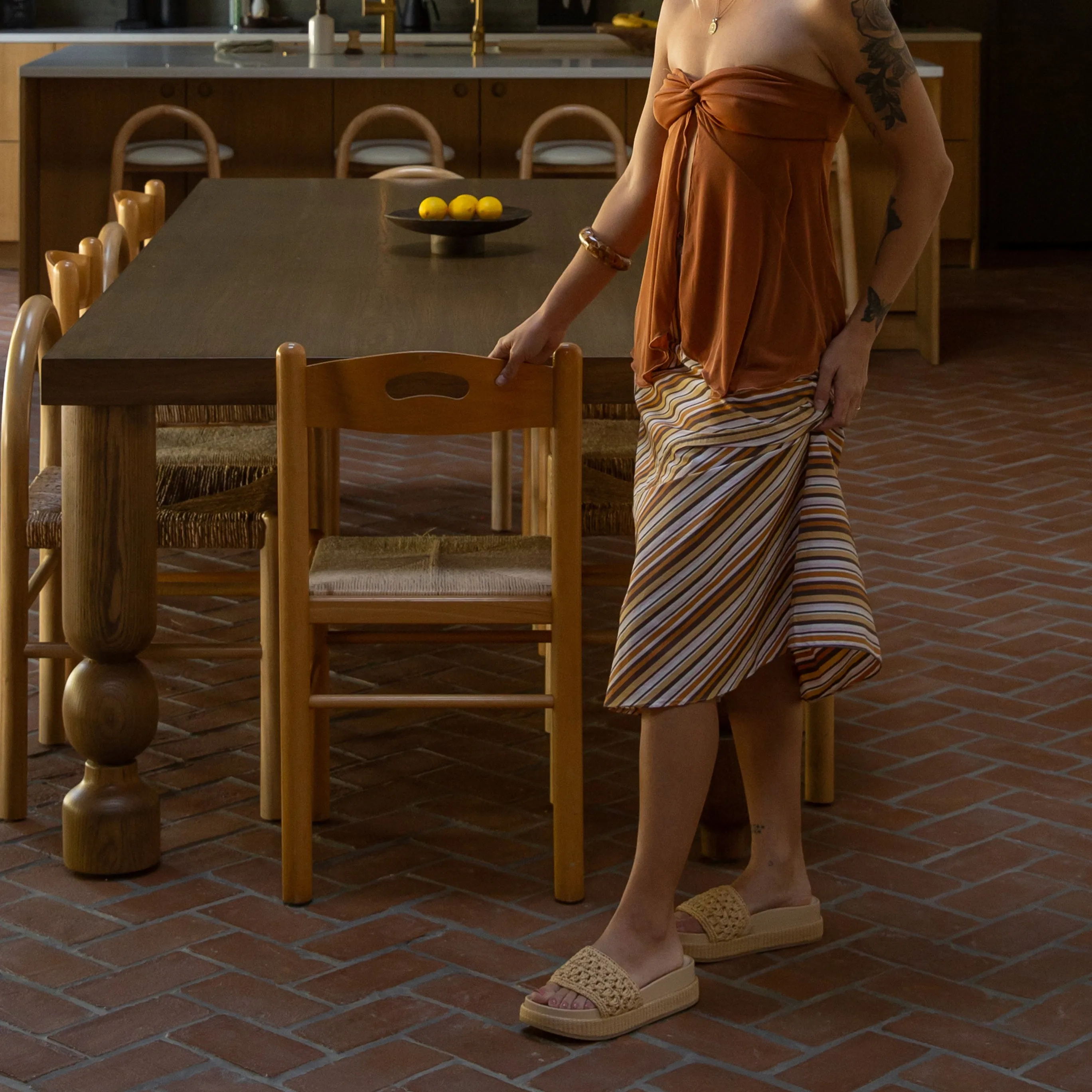 water - resistant SIDONA SANDALS LT NATURAL RAFFIA