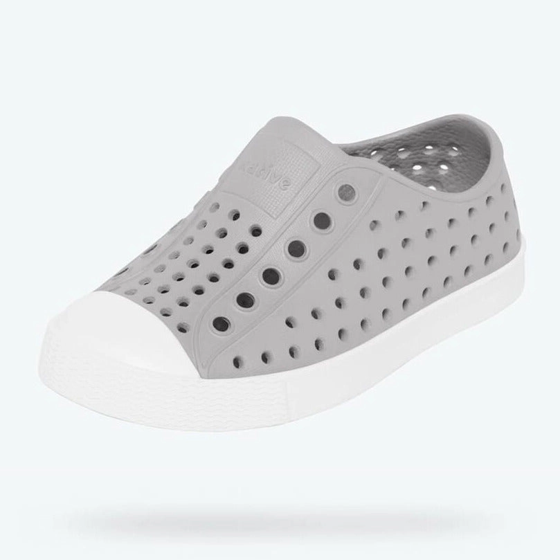 Synthetic Finish Native Kids Jefferson Sandals Shoes - Pigeon Grey