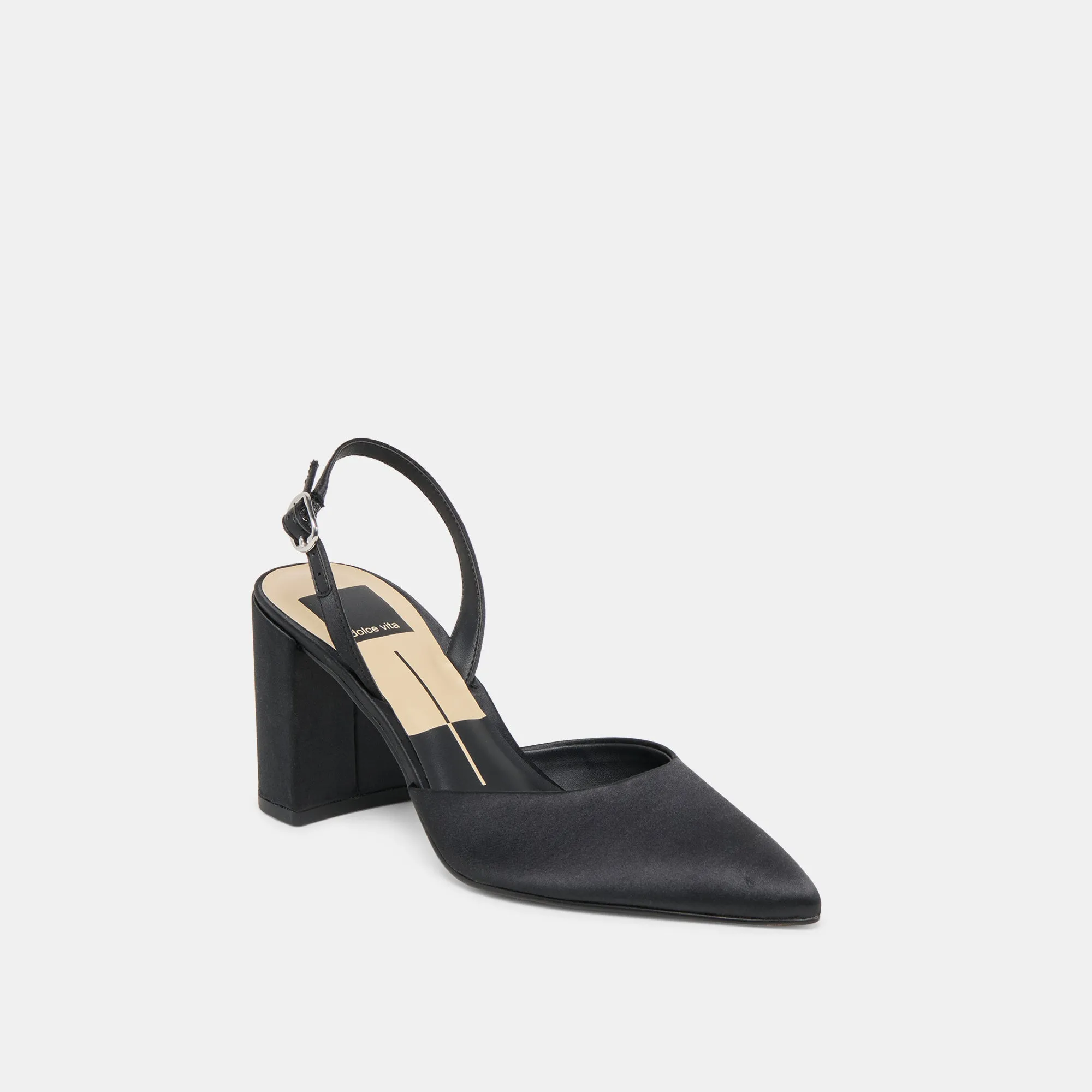 Flex Notch Run Secure CAREL HIGH HEELS ONYX SATIN