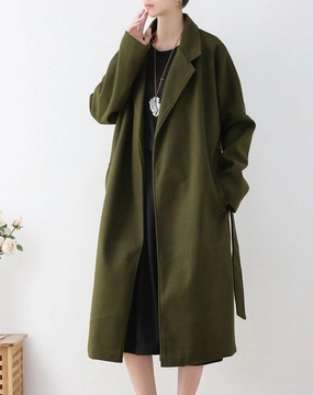 Functional Pockets Style Flexible Elbow Patches Women Autumn Winter Solid Padded Trench Coat