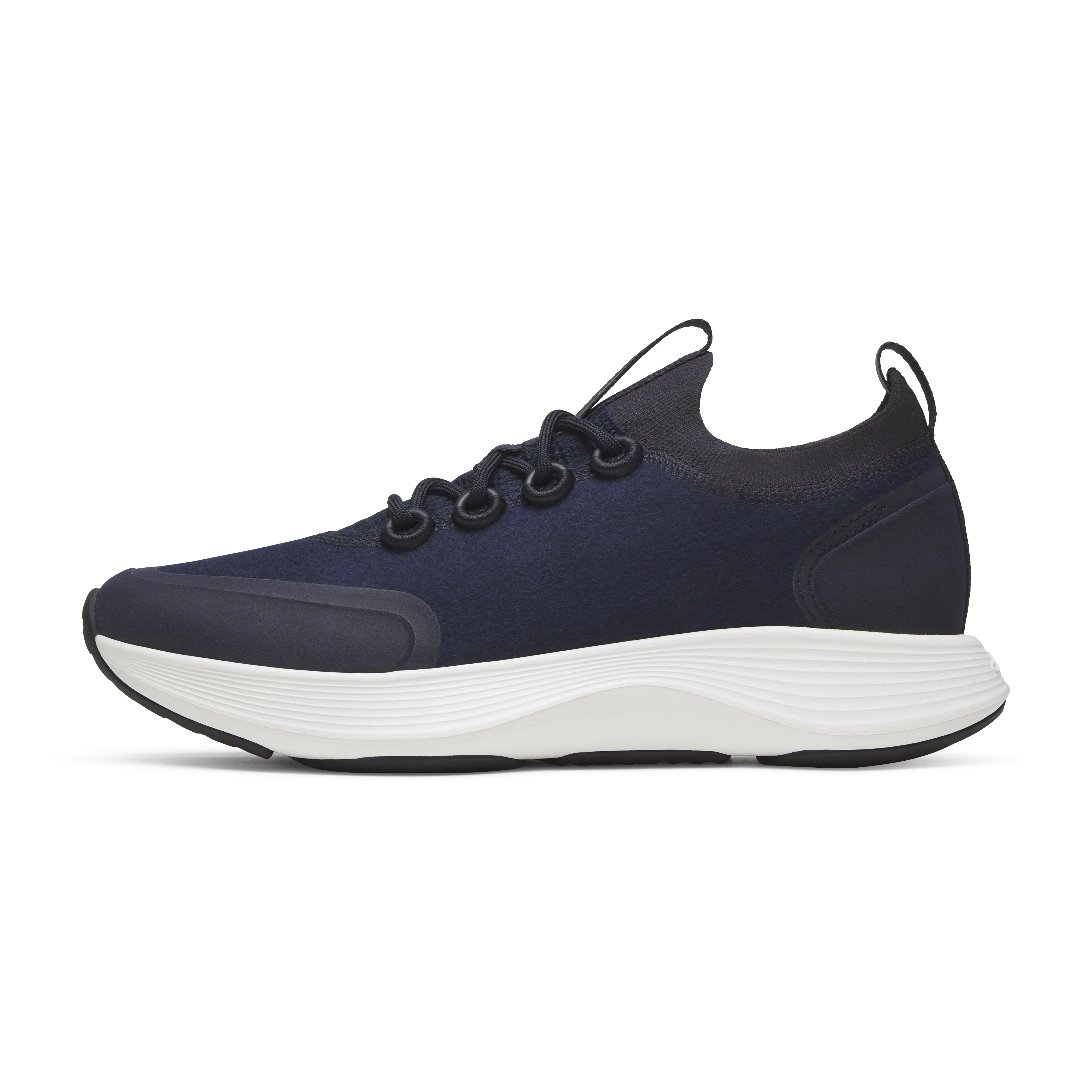 Men's Wool Strider - Dark Navy (Blizzard Sole) Recycled Synthetic Upper Smooth Entry