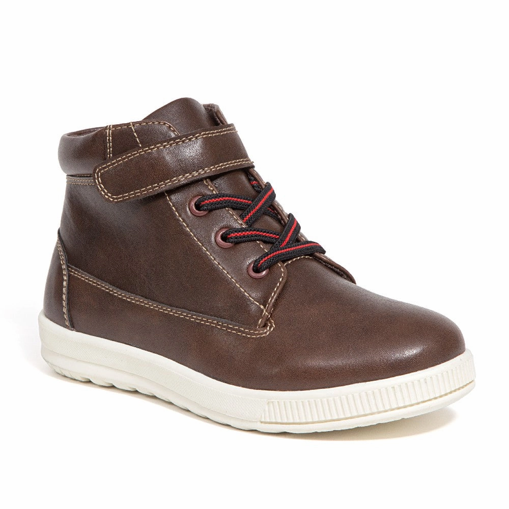 Kids' Niles in Dark Brown Wide Toe Box Design