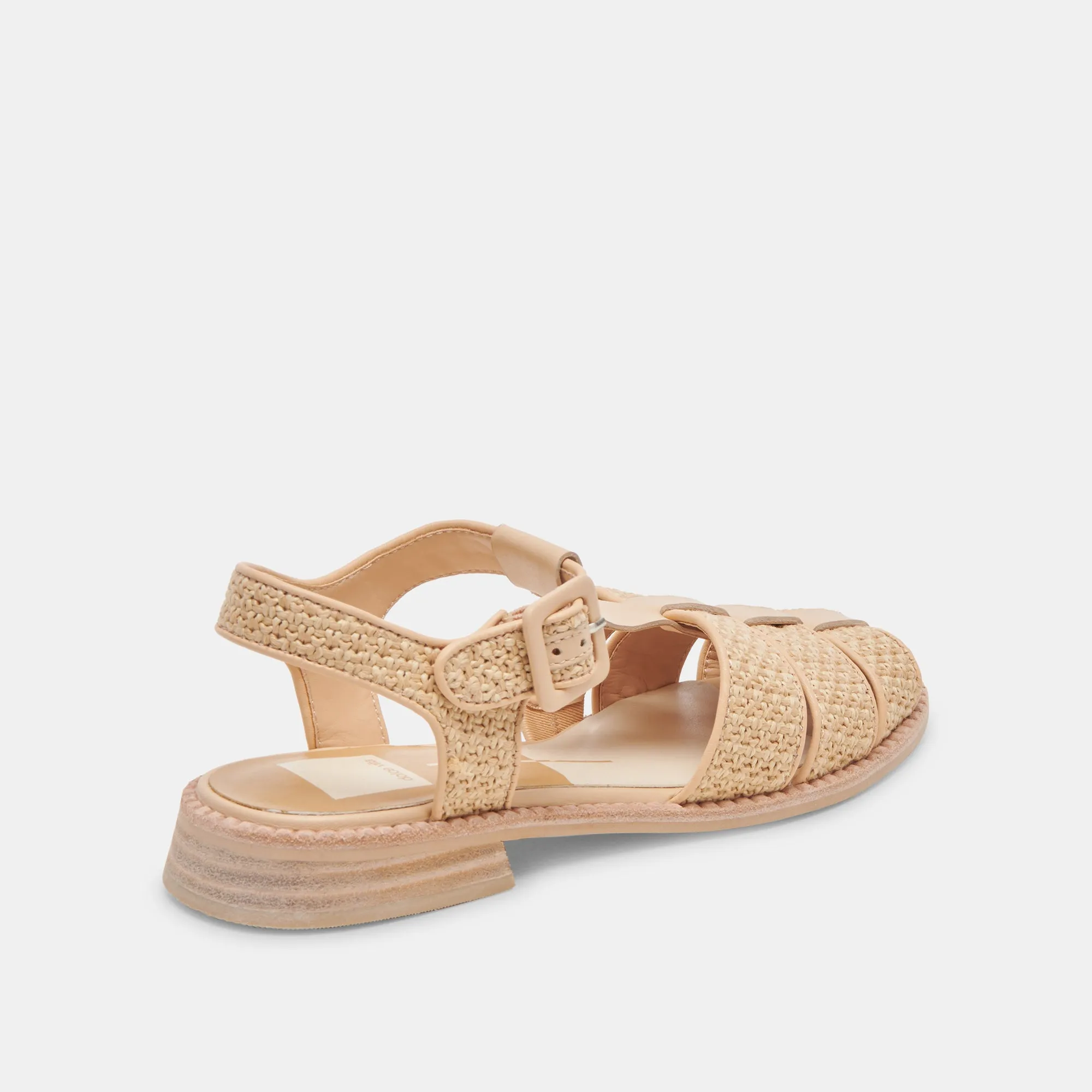 Boosted touch Shock Diffusing HOLIS SANDALS LT NATURAL RAFFIA