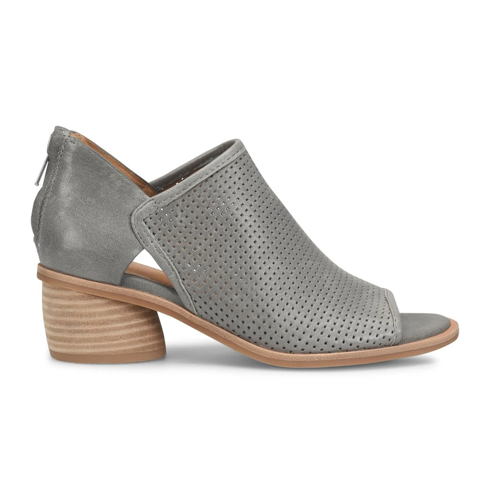 Sofft Carleigh Bootie (Women) - Moon Grey Perf Classic Comfort FlexGrooves