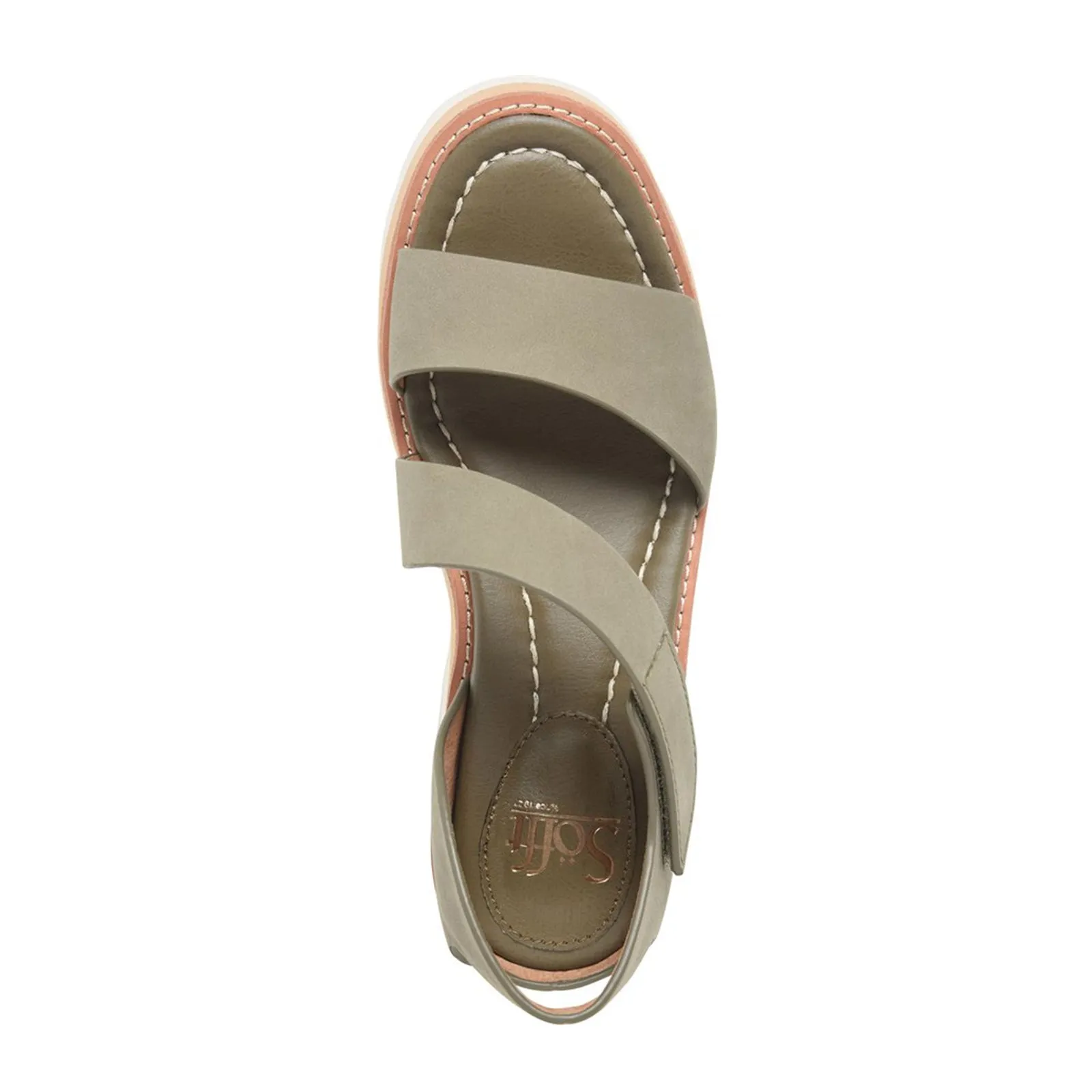 Sofft Pru Backstrap Sandal (Women) - Pale Olive Stable