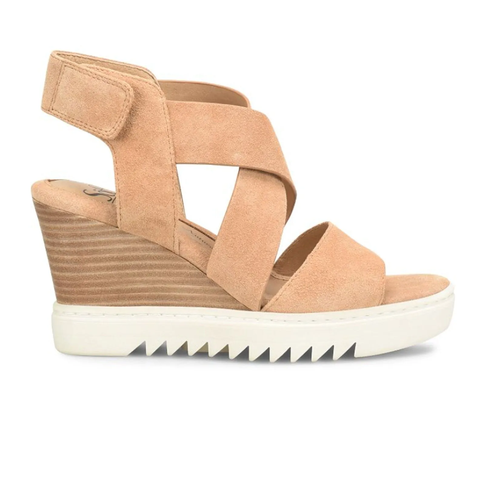 Perfect For Active Days Sofft Uxley Wedge Sandal (Women) - Desert