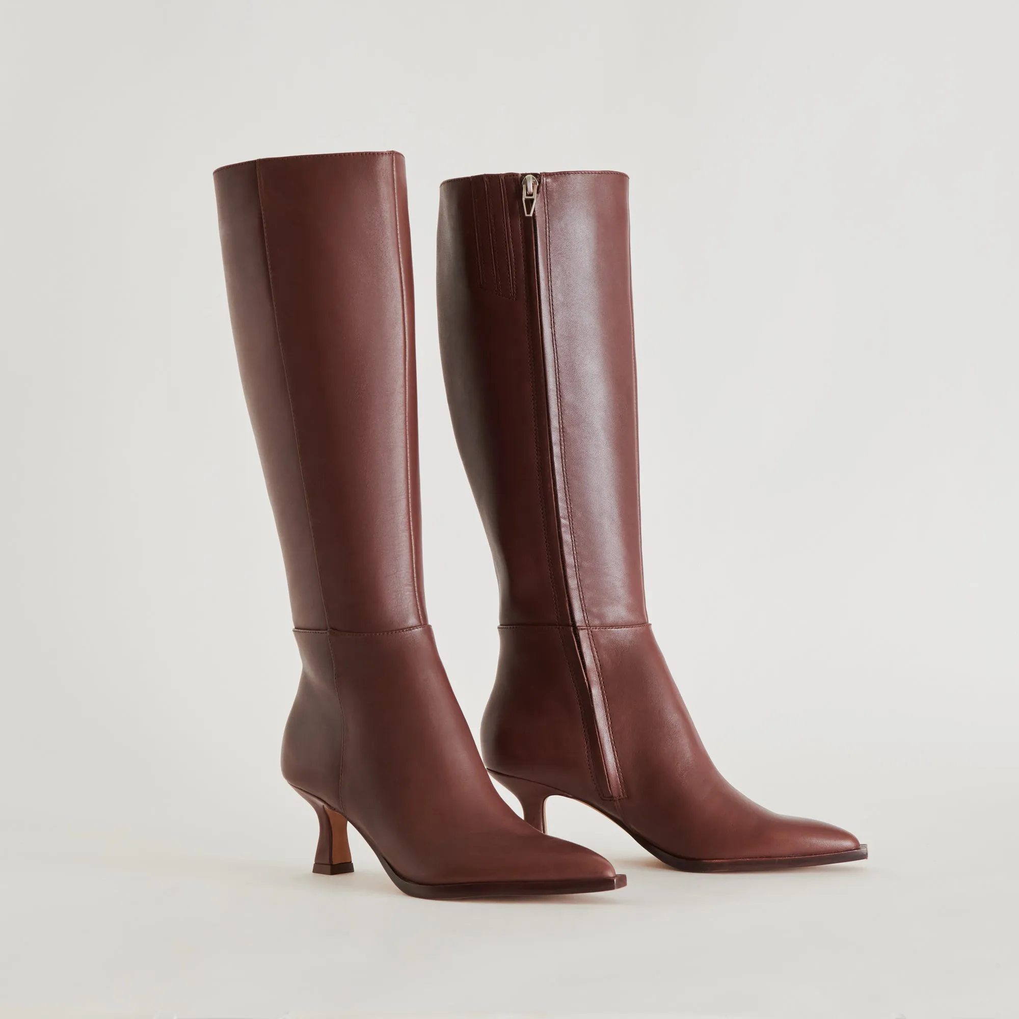 Bonded Seamless AUGGIE EXTRA WIDE CALF BOOTS CHOCOLATE LEATHER