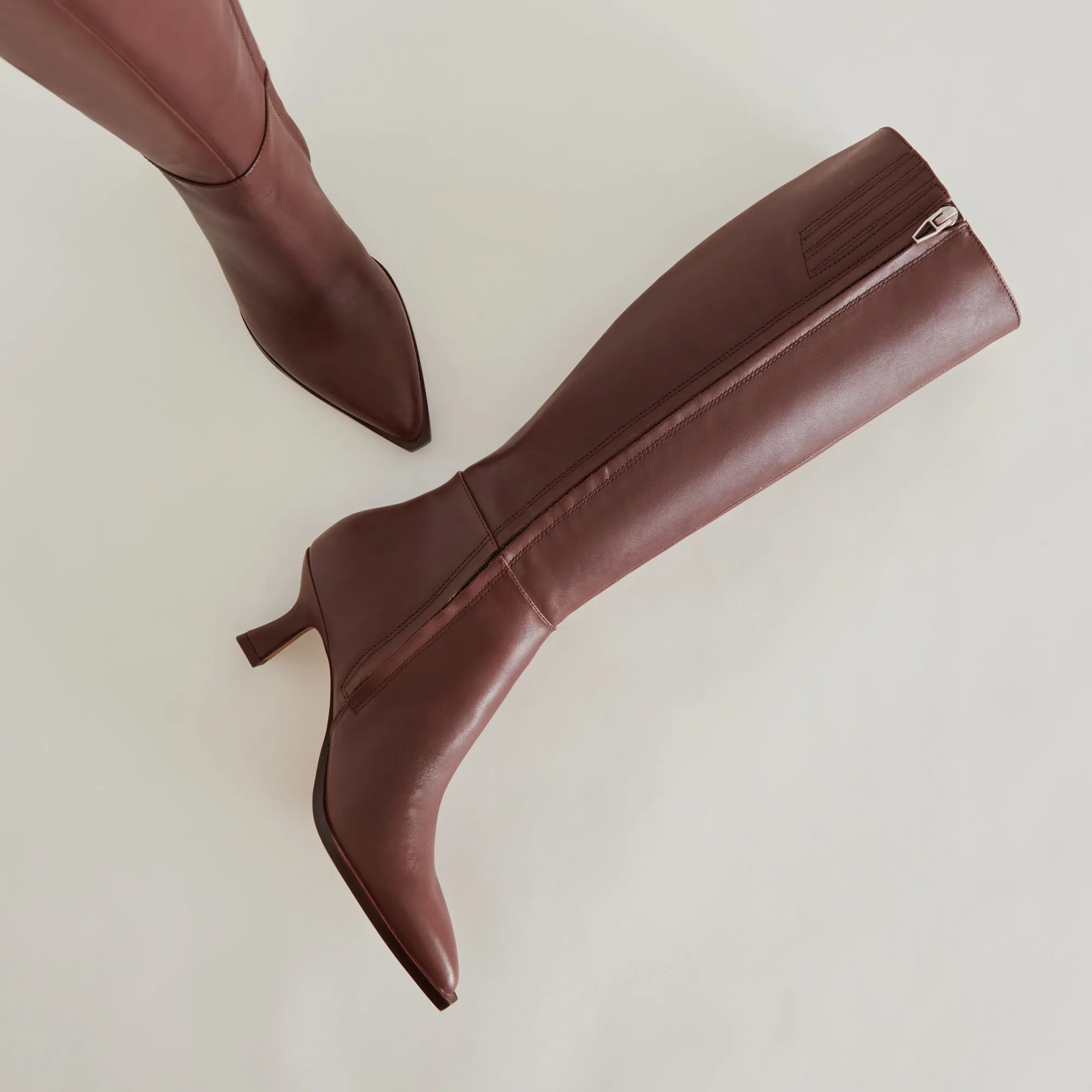 AUGGIE EXTRA WIDE CALF BOOTS CHOCOLATE LEATHER Springy ride Sustainable Construction