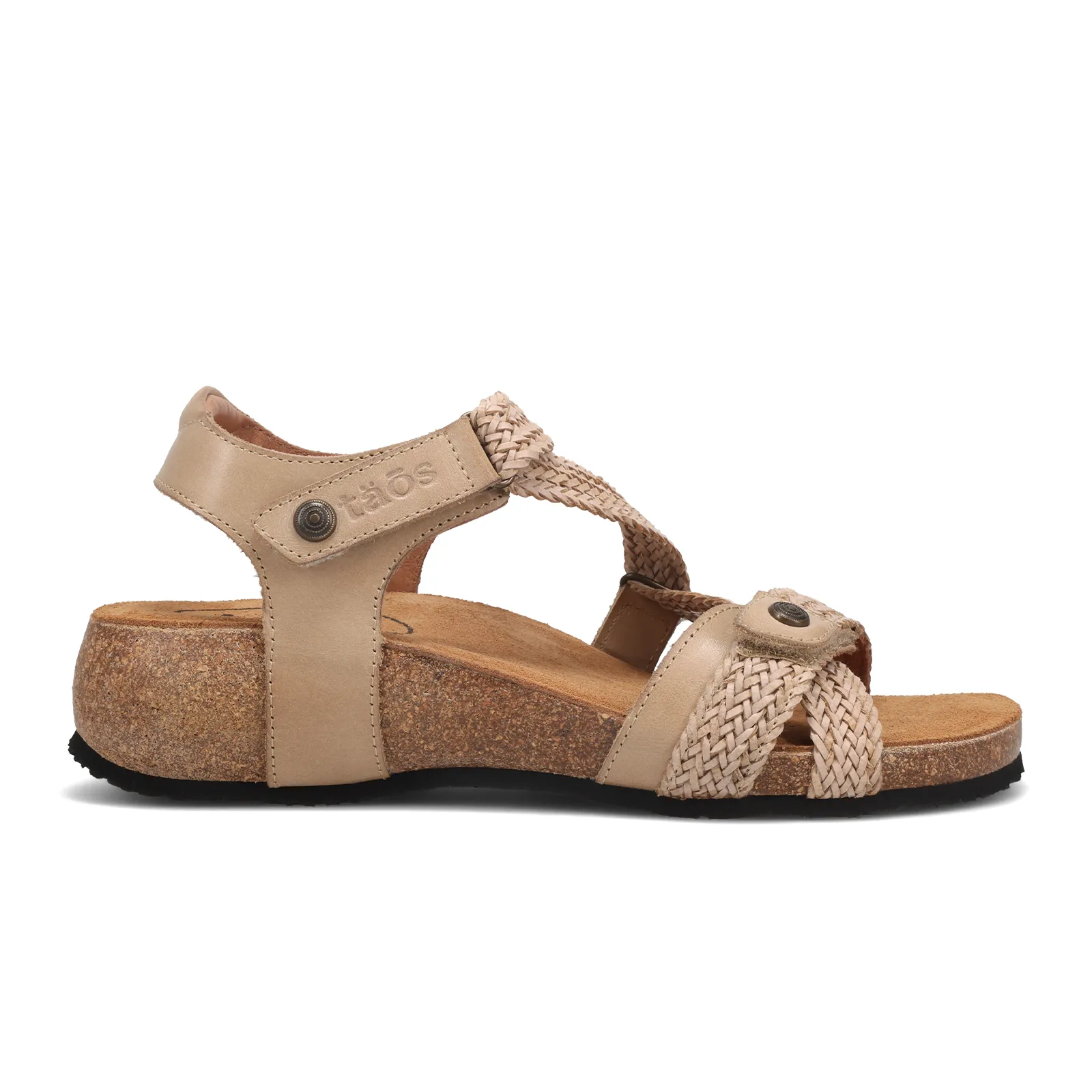 Relaxed Steps Non   Skid Taos Trulie Backstrap Sandal (Women) - Stone