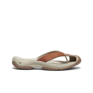 Women's Waimea Leather Flip-Flop  |  Sorrel Horse/Plaza Taupe Breathable mesh Airflow Vents