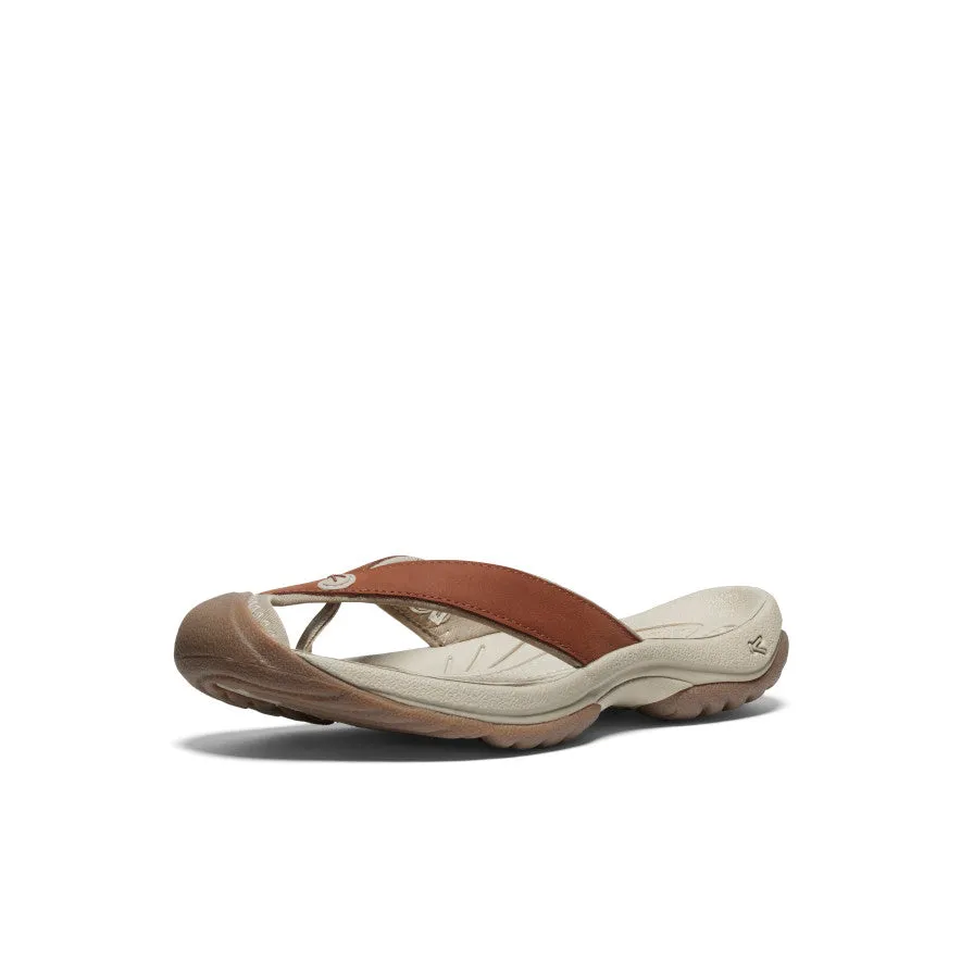 Women's Waimea Leather Flip-Flop  |  Sorrel Horse/Plaza Taupe Step In Fit