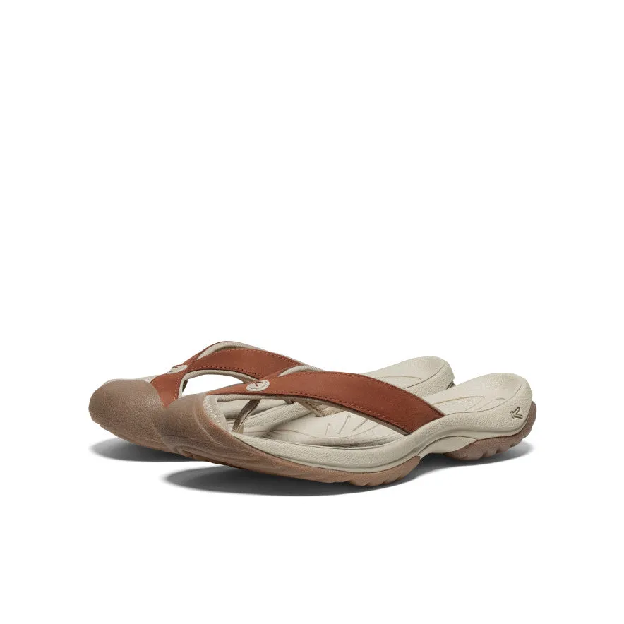Low Fit Shoes Women's Waimea Leather Flip-Flop  |  Sorrel Horse/Plaza Taupe