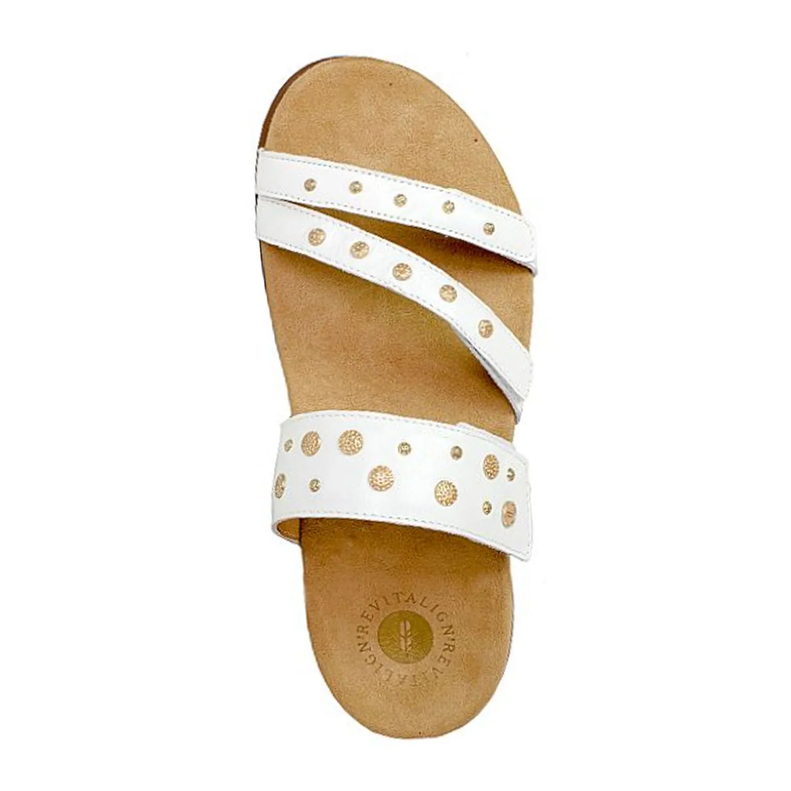 Revitalign Playa Slide Sandal (Women) - White Simple Slip Fit Sandal
