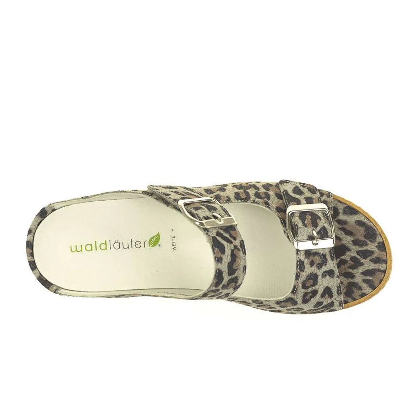 EVAOutsole Waldlaufer Hanila 306502 Slide Sandal (Women) - Leopard Print