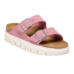 Mono Look City Prep Birkenstock Arizona Chunky Slide Sandal (Women) - Candy Pink Suede