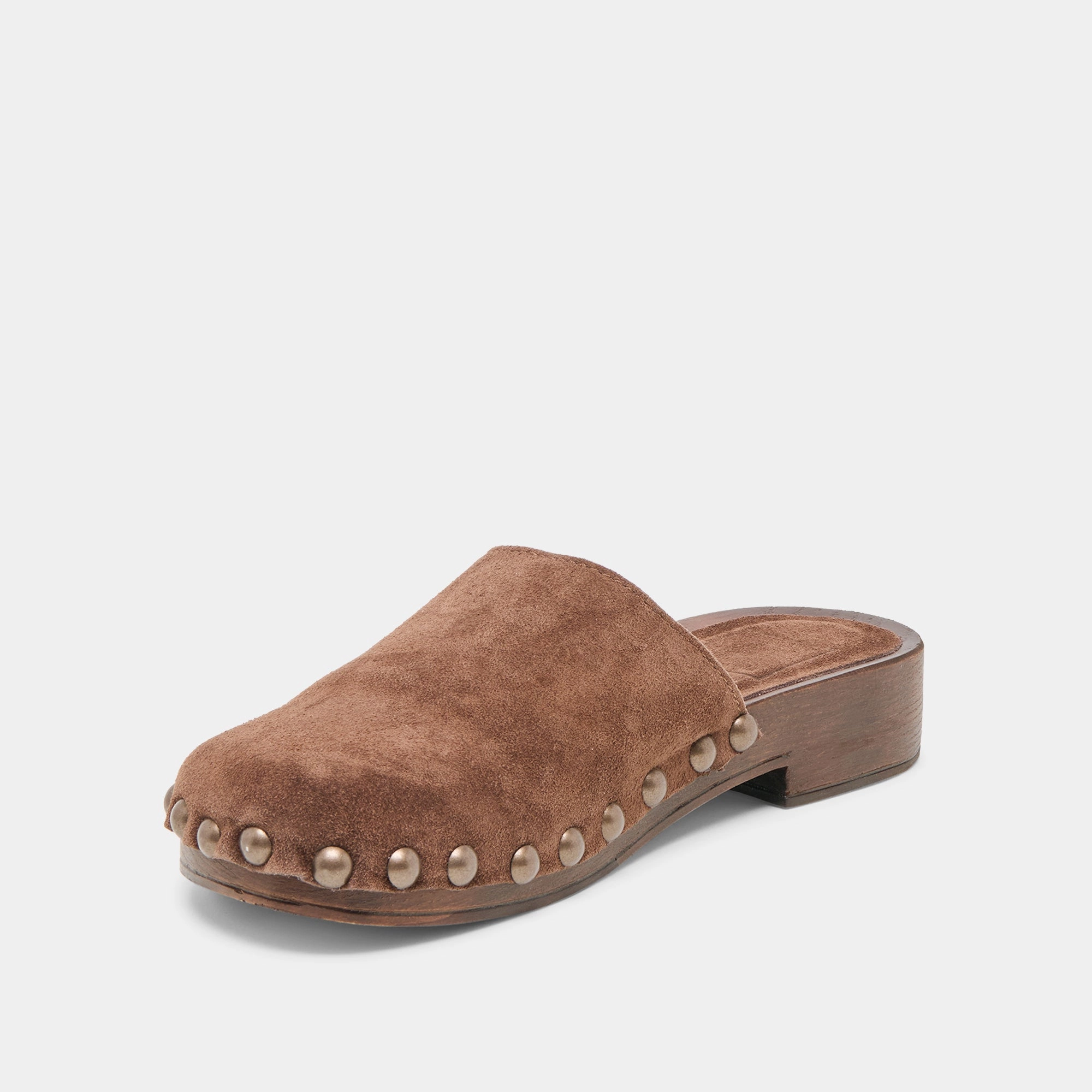 ALANIS FLATS BROWN SUEDE Club Glow Sharp Shape