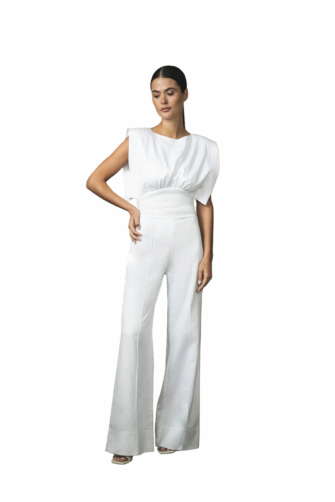 Bold Vivid Sporty Home Lienzo Abierto in Off White