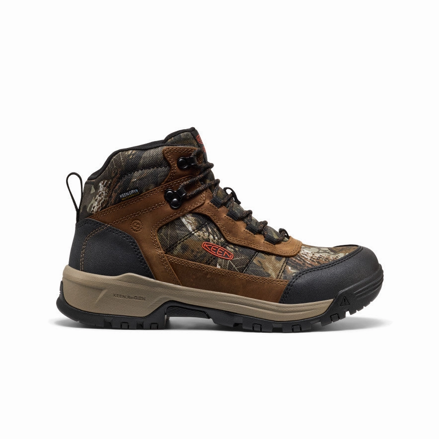 Multi Terrain Flexibility Design Men's Skokie Waterproof Work Boot (Soft Toe)  |  Camo/Black