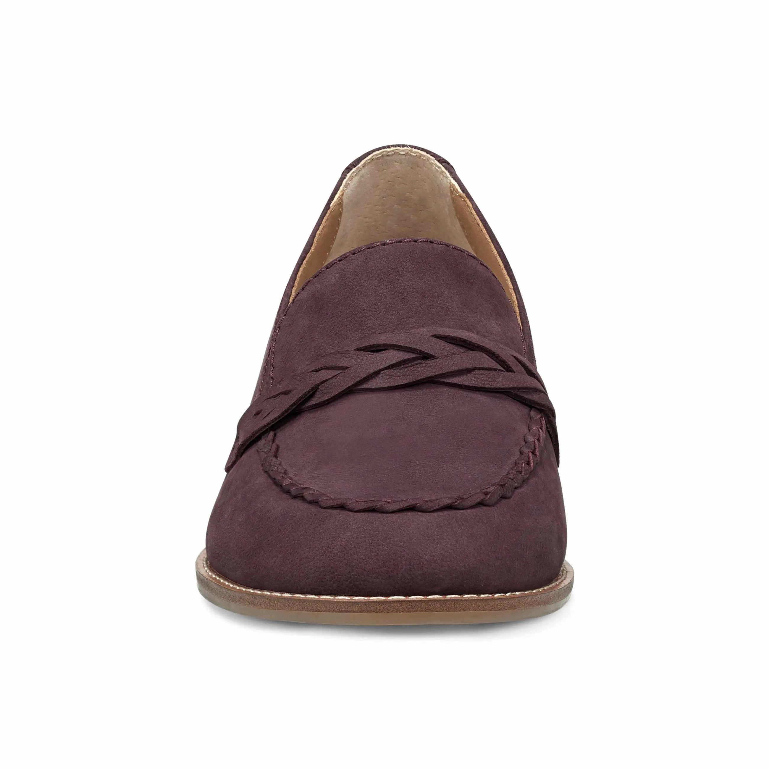 Edie Stacked Heel Casual Slip-on Loafers Relax Vibe