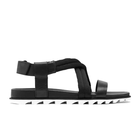 Sorel Roaming Decon Flat Backstrap Sandal (Women) - Black Quality Construction