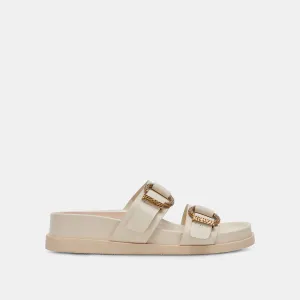 Torsional Rigidity System Breathable piece SOYA SANDALS WHITE LEATHER