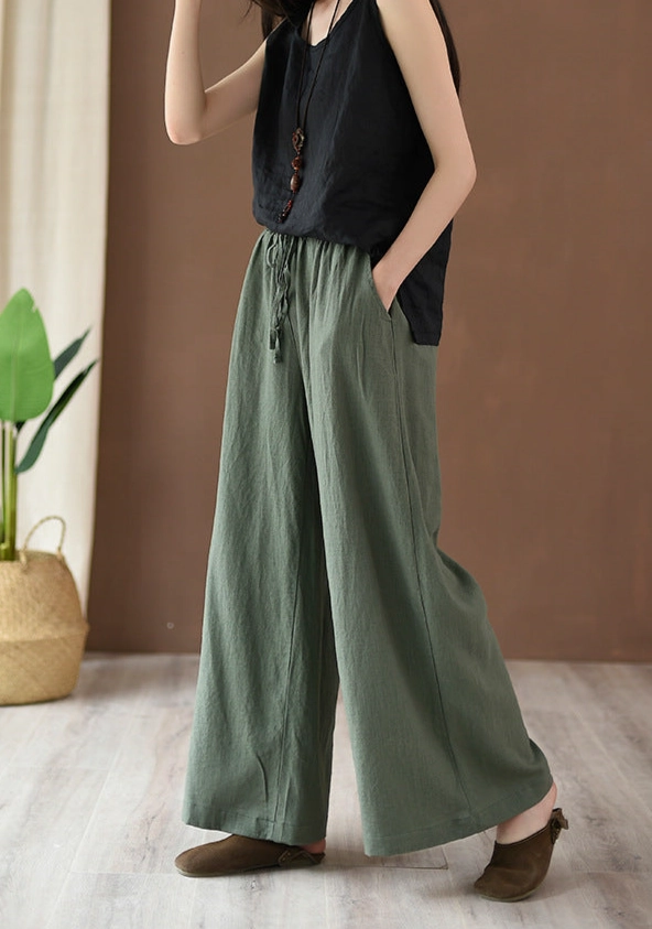 Strong Seams Spring Summer Women Linen Casual Pants