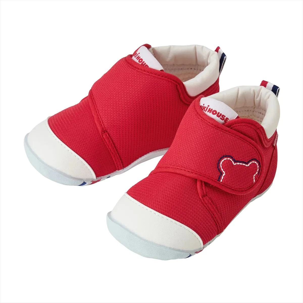 Stable Support Miki House My First Walker Shoes - Classic Red Flexible Frame Work Commute Neutral Pair