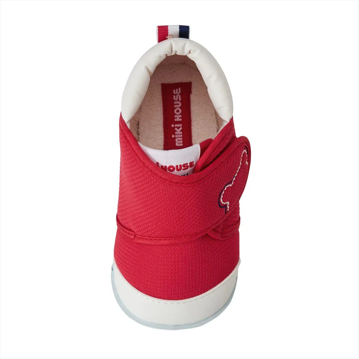 Stable Support Miki House My First Walker Shoes - Classic Red Cushioned Step Winter Walker Cozy Footwear