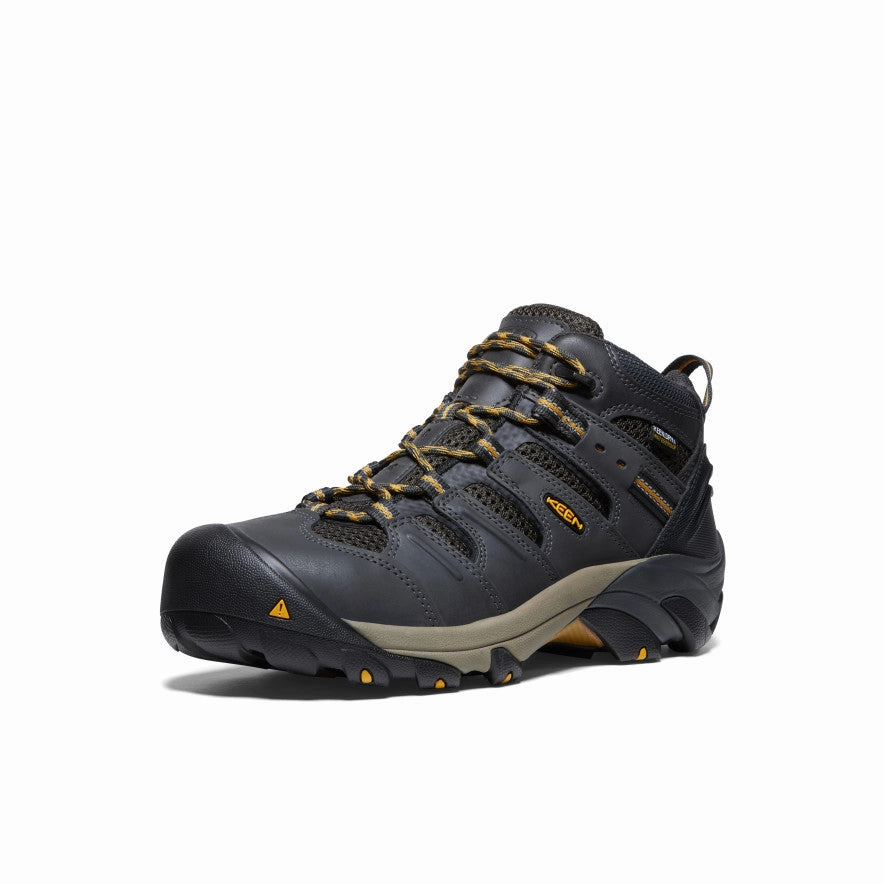 Everyday Protection Men's Lansing Mid Waterproof (Steel Toe)  |  Raven/Tawny Olive