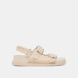 Air Circulation Design STARLA MESH SANDALS CREME WOVEN MESH