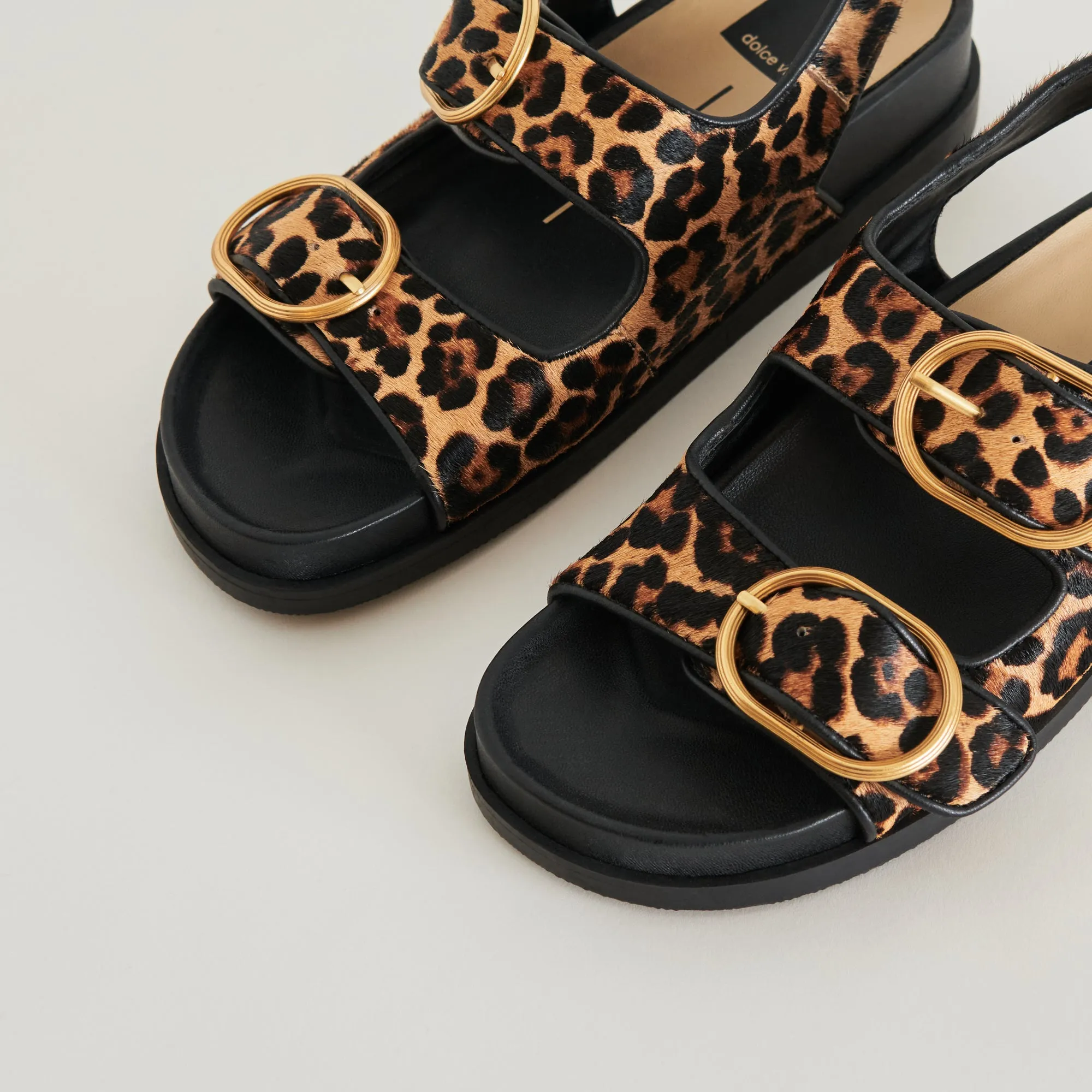 STARLA SANDALS LEOPARD BLACK CALF HAIR Functional