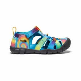 Big Kids' Seacamp II CNX  |  Vivid Blue/Original Tie Dye Chunky Heel