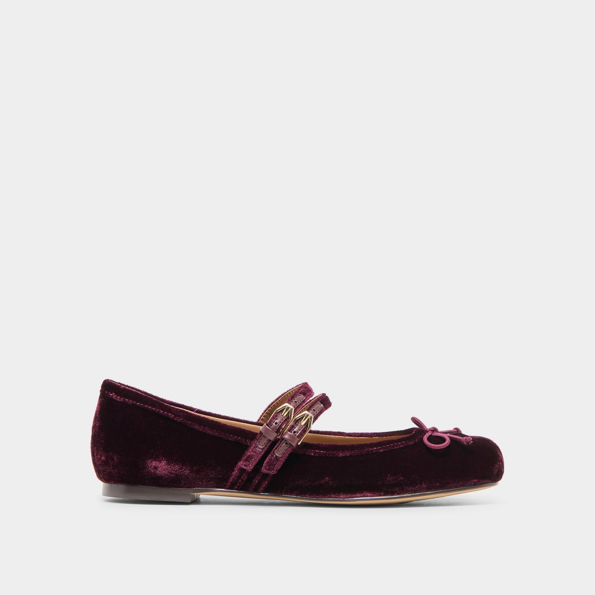 All Day Comfort Walk Proud GIBSEN BALLET FLATS BURGUNDY VELVET