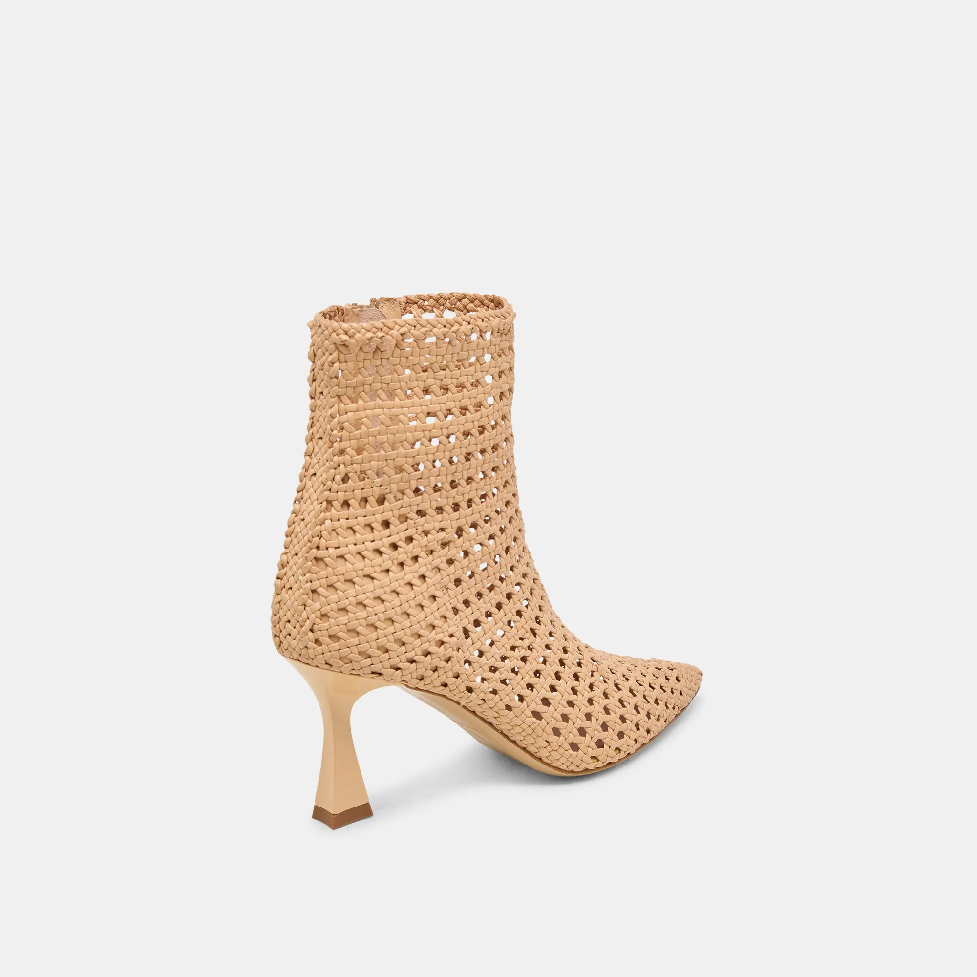 Stable platform Smart Lifestyle LONNI BOOTIES LIGHT TAN WOVEN LEATHER